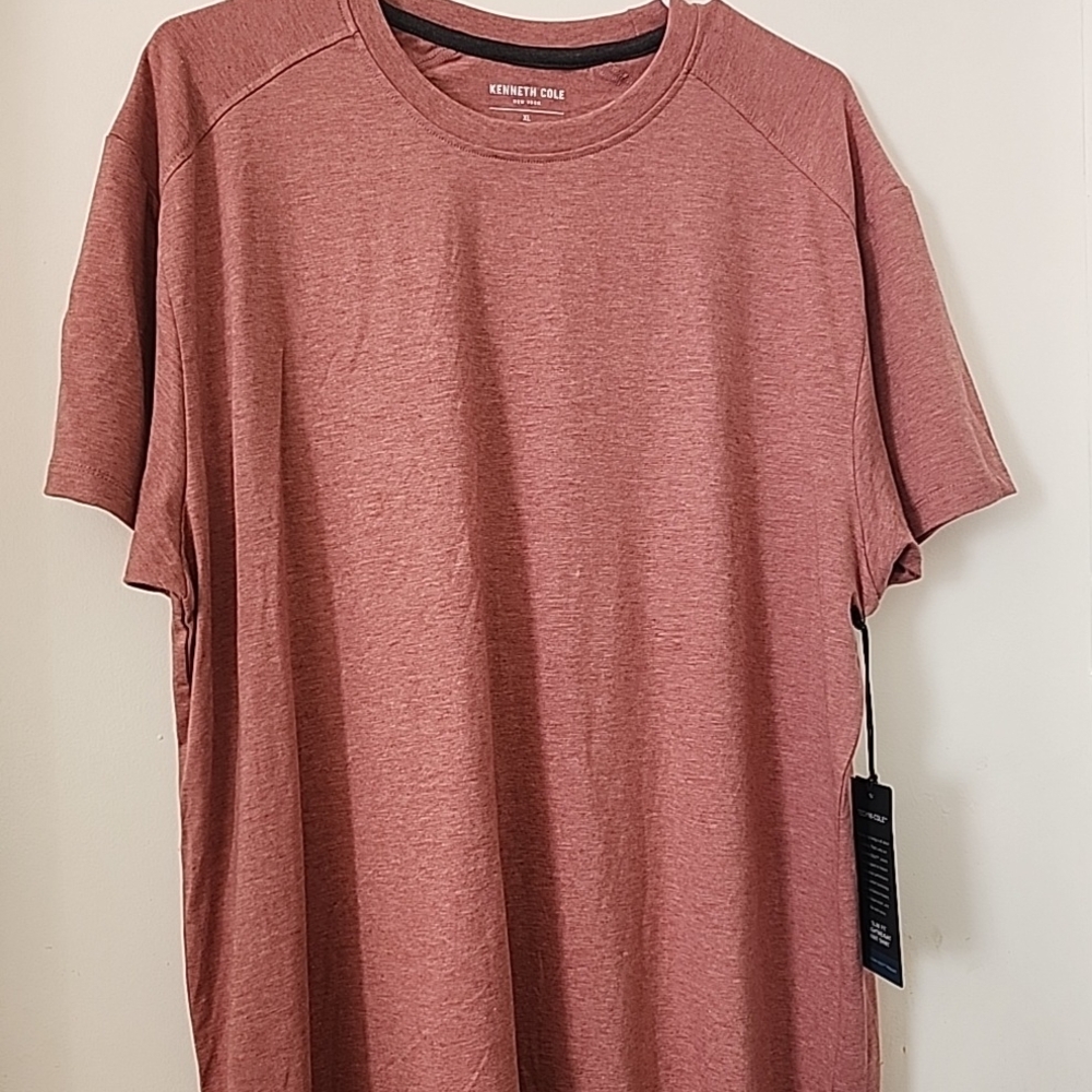 Kenneth Cole Men's Short Sleeve Tee in Brick Red